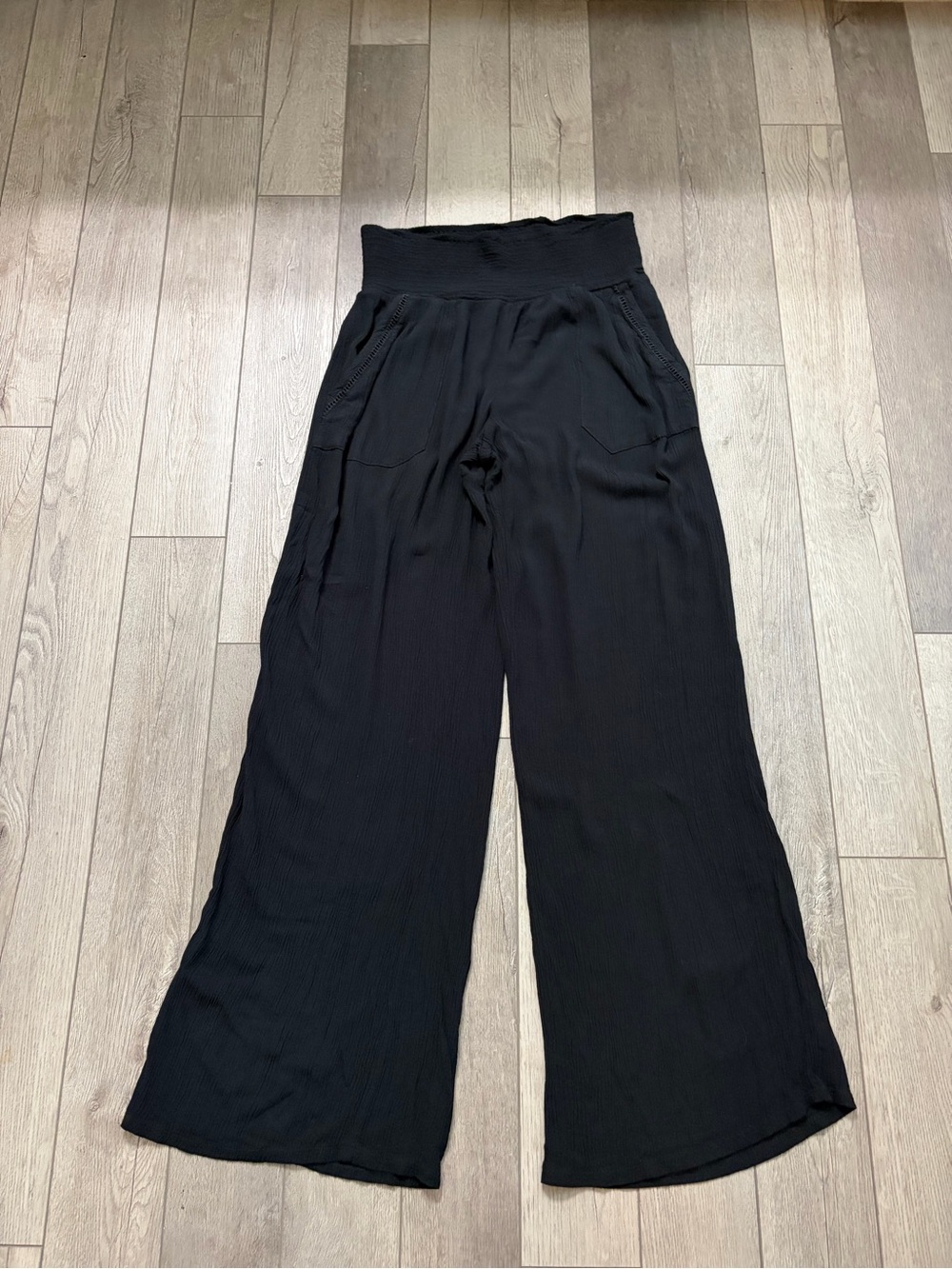 Three dots Wide-Leg Black Women’s Trousers Pants Size Small